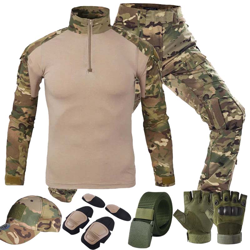 Tactical Military Shirt Cargo - MC Tute tattiche da esterno MultiCam