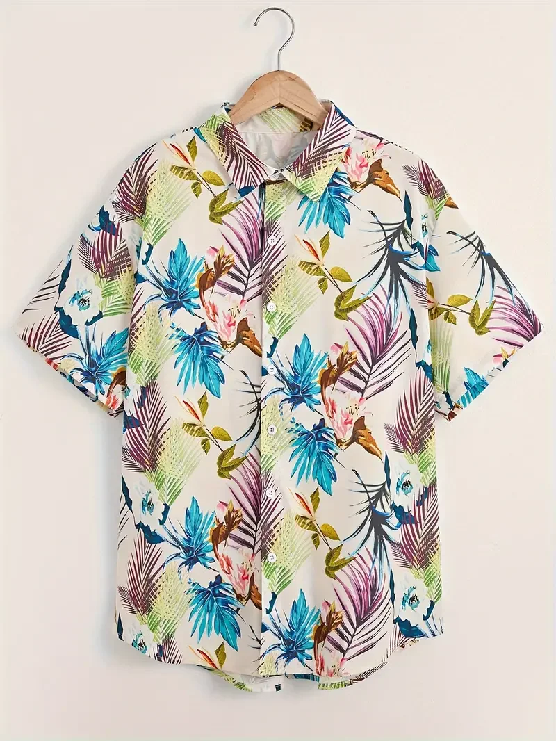 Short Sleeve Bowling Shirt Retro - Camicia hawaiana da uomo con stampa