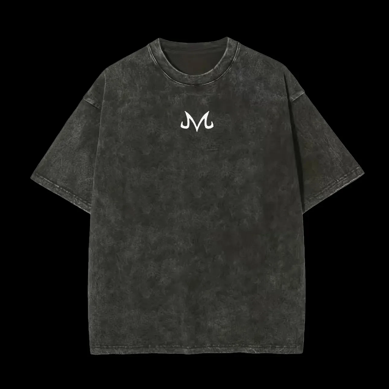 Acid Wash Vintage Graphic T Shirt - T-Shirt con Logo Majin M per