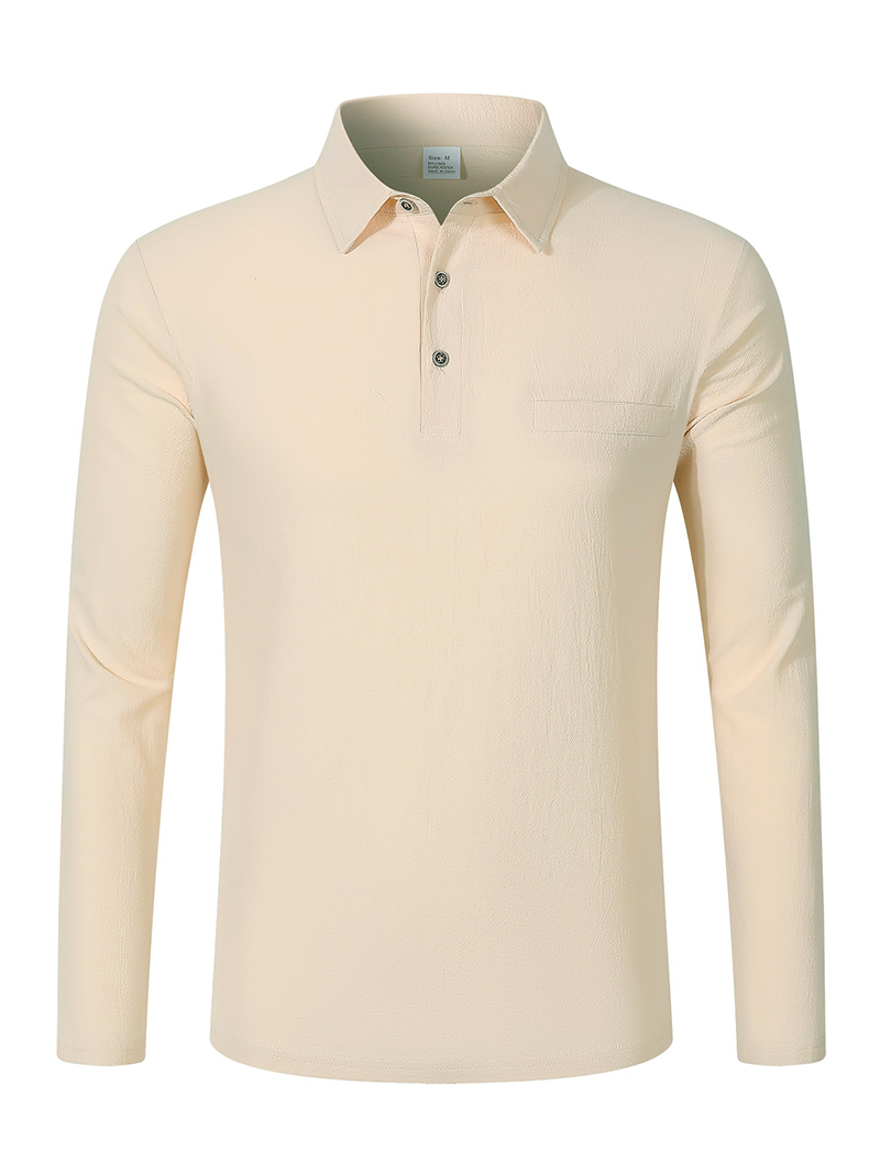 Polo a maniche lunghe da uomo  - Mens Linen Shirt Long Sleeve recensione e prezzo