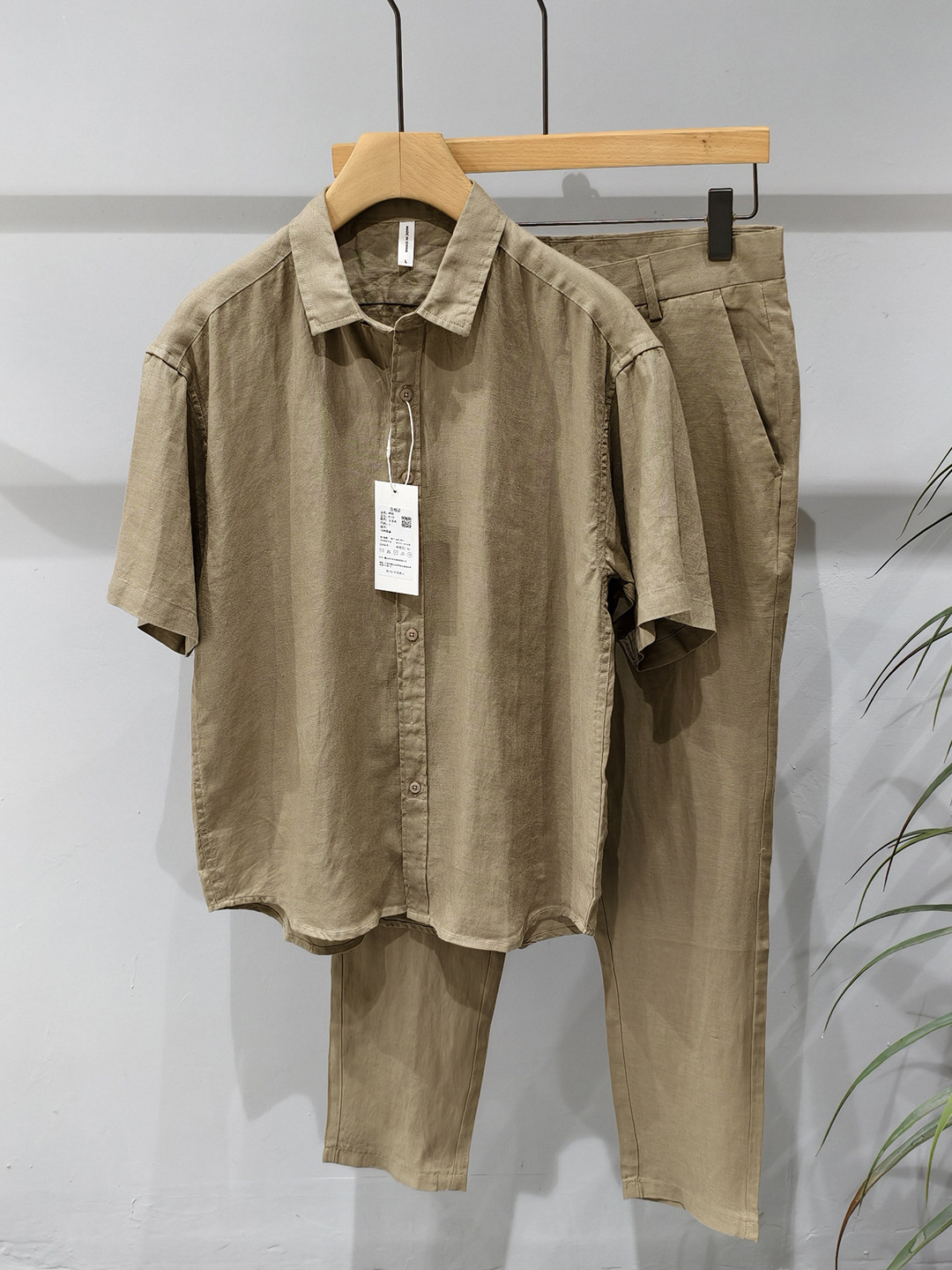 Completo Casual Estivo da Uomo - Mens Linen Shirt Long Sleeve recensione e prezzo