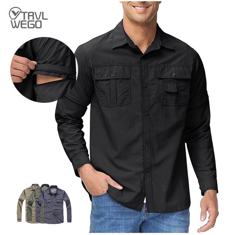 TRVLWEGO Camicia da uomo Escur - Tactical Military Shirt Cargo recensione e prezzo