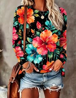 Top da donna con stampa florea - T-Shirts recensione e prezzo