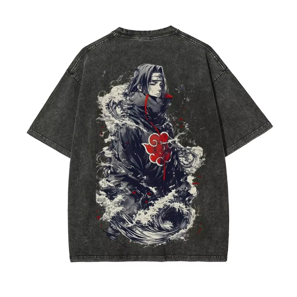 T-Shirt Naruto Itachi Uchiha,  - Acid Wash Vintage Graphic T Shirt recensione e prezzo