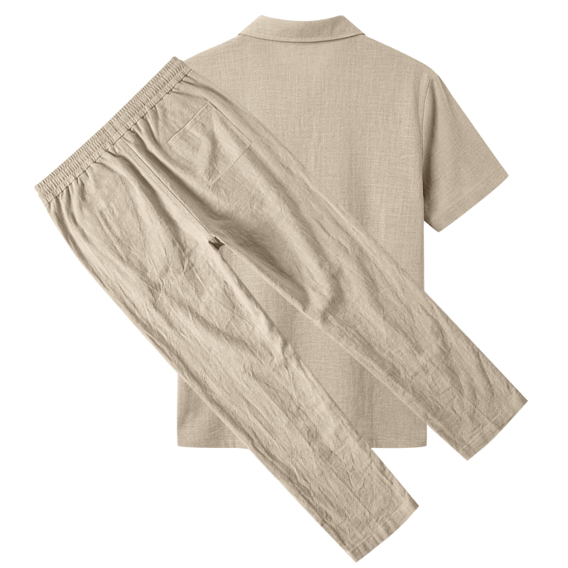 Completo da uomo 2 pezzi: Polo - Mens Linen Shirt Long Sleeve recensione e prezzo