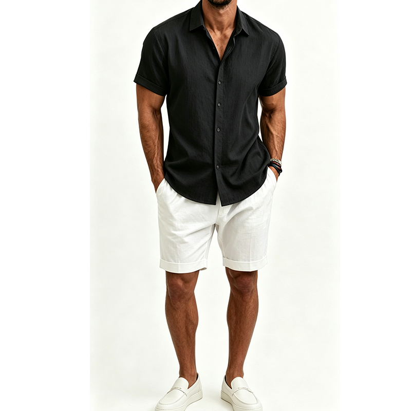 Completo da uomo in cotone e l - Mens Linen Shirt Long Sleeve recensione e prezzo