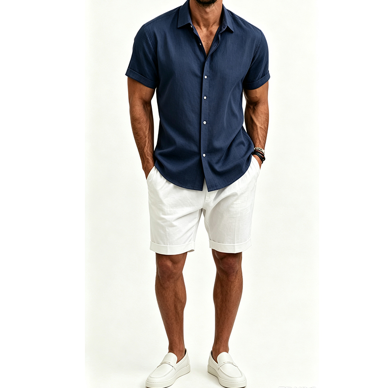 Completo da uomo in cotone e l - Mens Linen Shirt Long Sleeve recensione e prezzo